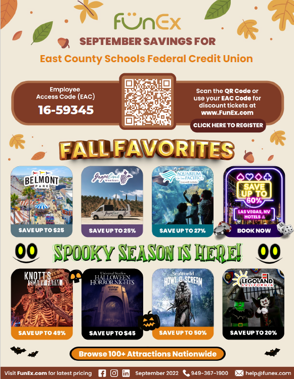 Save big on Fall Attractions with FunEx