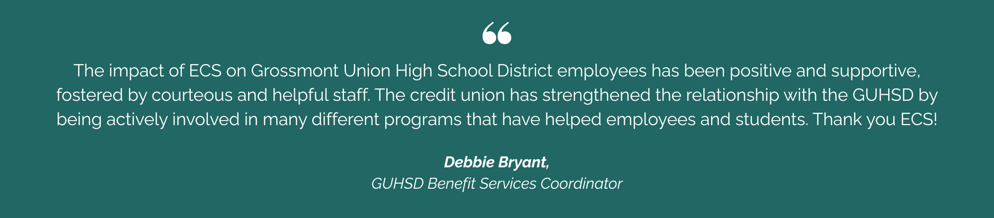 GUHSD Debbie Bryant Testimonial