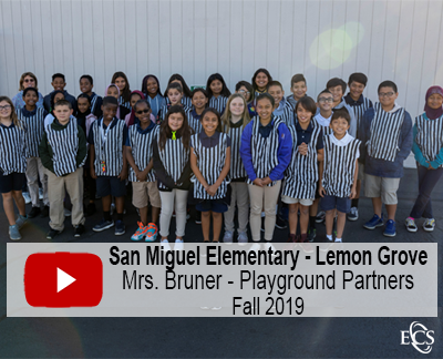 San Miguel Elementary Mrs Bruner Playground Partners 2019 Lemon Grove
